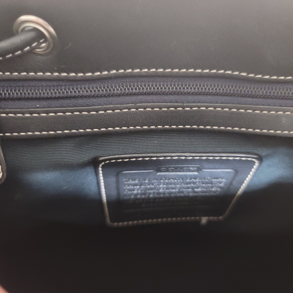 Coach Black Monogram Backpack - Picture 7 of 7
